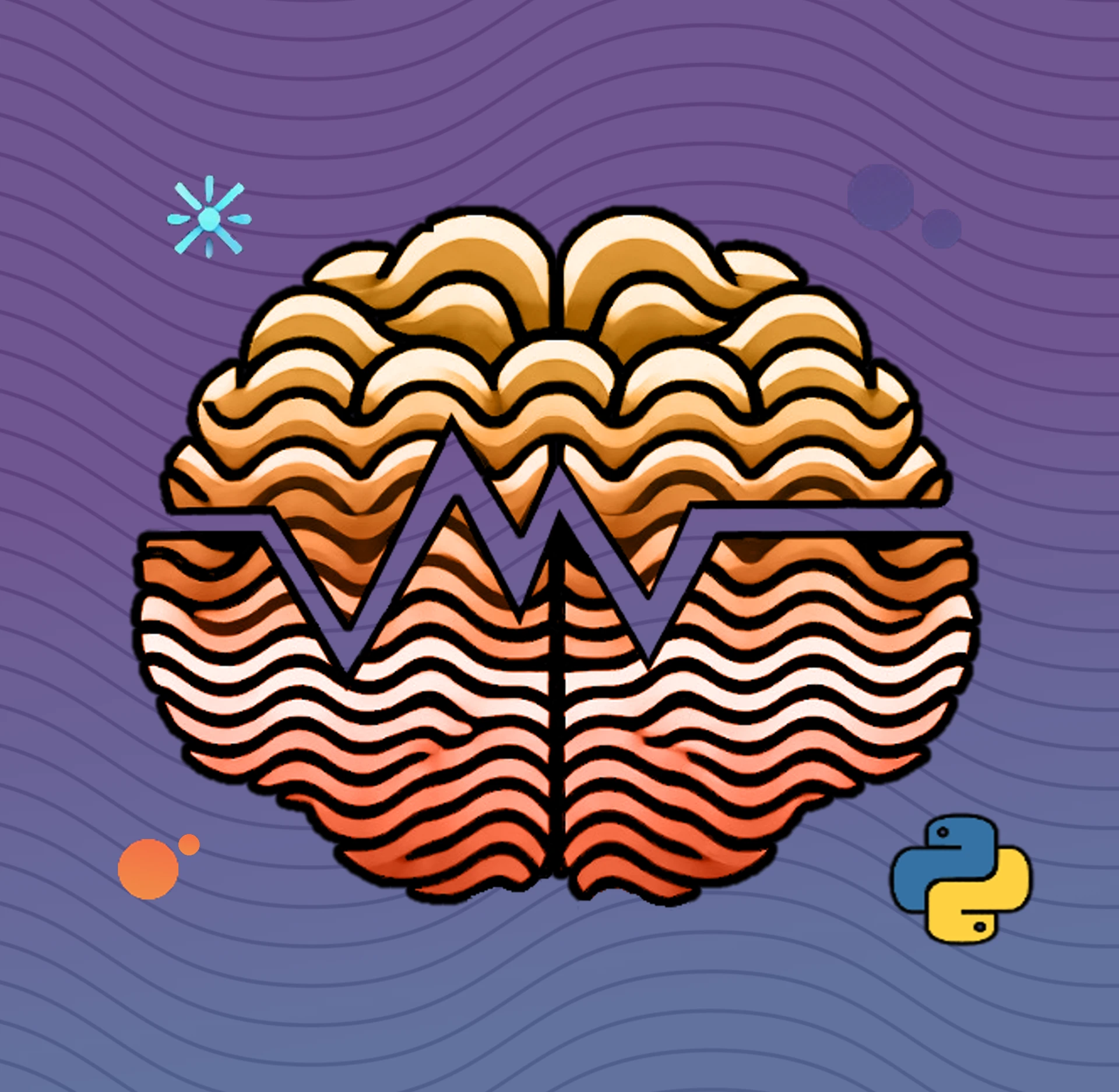 COBRAWAP / SWAVE lab artwork featuring a wave-patterned brain